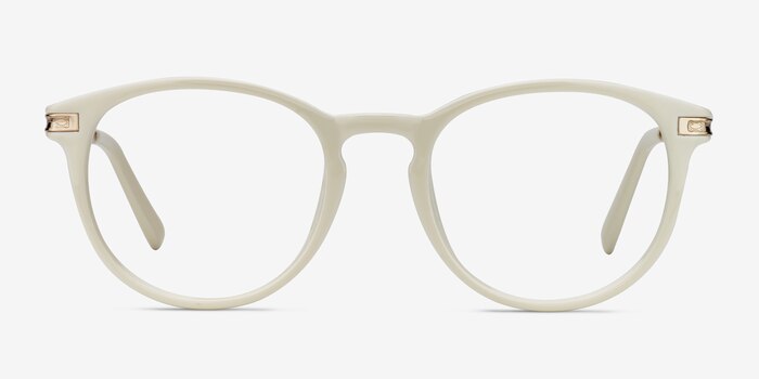 Daphne White Plastic-metal Eyeglass Frames from EyeBuyDirect