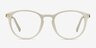 Daphne White Plastic-metalEyeglass Frames from EyeBuyDirect, Front View