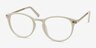 Daphne White Plastic-metalEyeglass Frames from EyeBuyDirect, Angle View