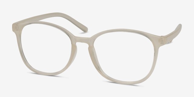Dutchess Clear PlasticEyeglass Frames from EyeBuyDirect, Angle View