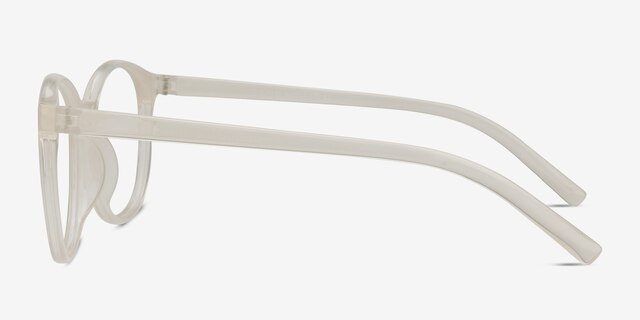 Dutchess Clear PlasticEyeglass Frames from EyeBuyDirect, Side View