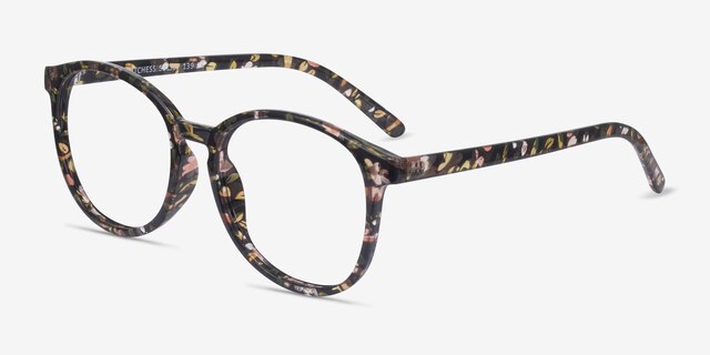 Dutchess Floral PlasticEyeglass Frames from EyeBuyDirect, Angle View
