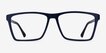 Equation Matte Navy PlasticEyeglass Frames from EyeBuyDirect, Front View
