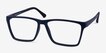 Equation Matte Navy PlasticEyeglass Frames from EyeBuyDirect, Angle View