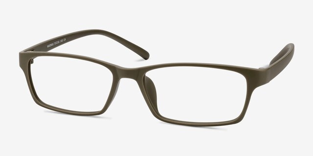 Madras Gray PlasticEyeglass Frames from EyeBuyDirect, Angle View