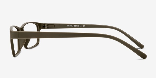 Madras Gray PlasticEyeglass Frames from EyeBuyDirect, Side View