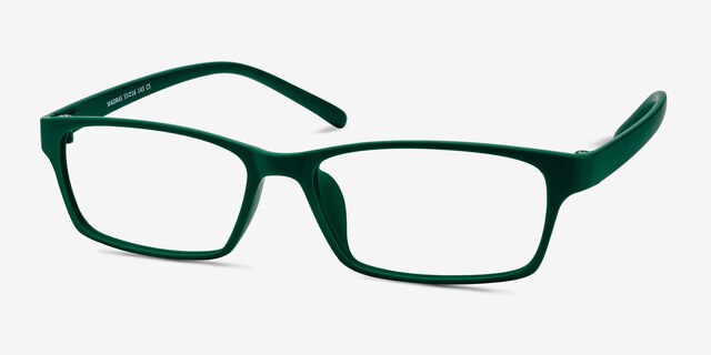 Madras Vert PlastiqueMontures de lunettes de vue d'EyeBuyDirect, Vue d'Angle