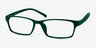 Madras Vert PlastiqueMontures de lunettes de vue d'EyeBuyDirect, Vue d'Angle