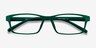 Madras Vert PlastiqueMontures de lunettes de vue d'EyeBuyDirect, Vue Rapprochée