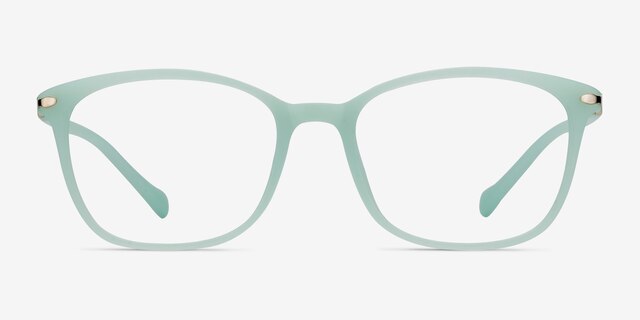 Nola Mint Frost PlasticEyeglass Frames from EyeBuyDirect, Front View