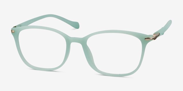 Nola Mint Frost PlasticEyeglass Frames from EyeBuyDirect, Angle View