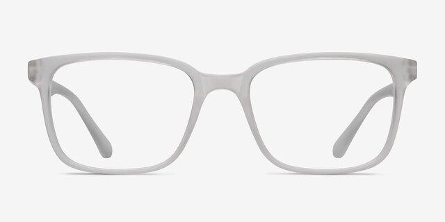 November Matte Clear PlastiqueMontures de lunettes de vue d'EyeBuyDirect, Vue de Face