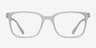 November Matte Clear PlastiqueMontures de lunettes de vue d'EyeBuyDirect, Vue de Face
