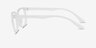 November Matte Clear PlastiqueMontures de lunettes de vue d'EyeBuyDirect, Vue de Côté