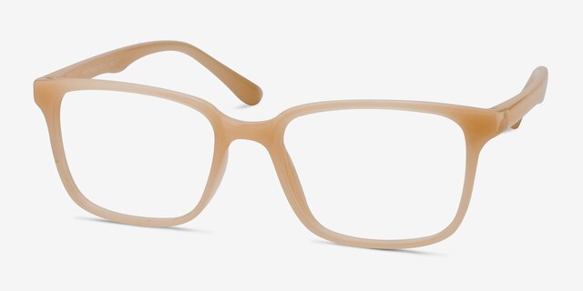 November Pink PlasticEyeglass Frames from EyeBuyDirect, Angle View