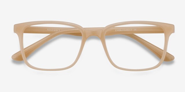 November Pink PlasticEyeglass Frames from EyeBuyDirect, Closed View