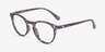 Peninsula Red Floral PlasticEyeglass Frames from EyeBuyDirect, Angle View