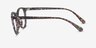 Peninsula Red Floral PlasticEyeglass Frames from EyeBuyDirect, Side View