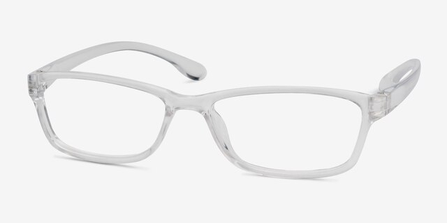 Versus Clear PlasticEyeglass Frames from EyeBuyDirect, Angle View