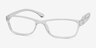 Versus Clear PlasticEyeglass Frames from EyeBuyDirect, Angle View