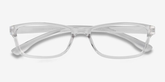 Versus Clear PlasticEyeglass Frames from EyeBuyDirect, Closed View