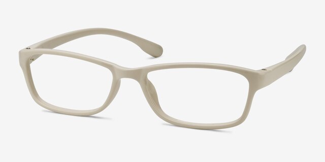 Versus White PlasticEyeglass Frames from EyeBuyDirect, Angle View