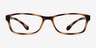 Versus Matte Tortoise PlasticEyeglass Frames from EyeBuyDirect, Front View