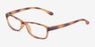 Versus Matte Tortoise PlasticEyeglass Frames from EyeBuyDirect, Angle View