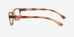 Versus Matte Tortoise PlasticEyeglass Frames from EyeBuyDirect, Side View