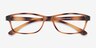 Versus Matte Tortoise PlasticEyeglass Frames from EyeBuyDirect, Closed View
