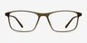 Wyoming Matte Hazel PlasticEyeglass Frames from EyeBuyDirect, Front View