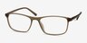 Wyoming Matte Hazel PlasticEyeglass Frames from EyeBuyDirect, Angle View