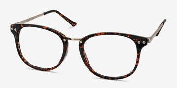 Cosmopolitan Eyeglasses Brown Tortoise/Gold Glasses - Depop