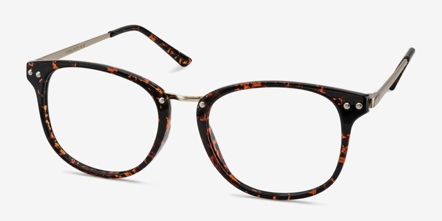 Cosmo Écailles Plastic-metalMontures de lunettes de vue d'EyeBuyDirect, Vue d'Angle
