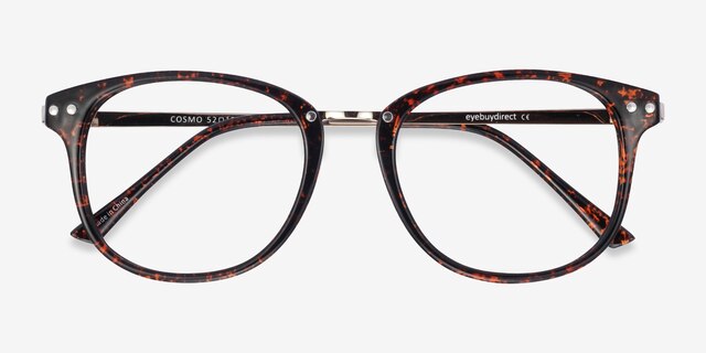 Cosmo Écailles Plastic-metalMontures de lunettes de vue d'EyeBuyDirect, Vue Rapprochée