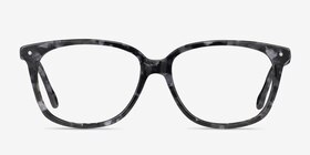 Escape Marbled Gray Acétate Montures de lunettes de vue d'EyeBuyDirect, Vue de Face