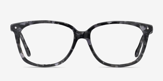 Escape Marbled Gray AcetateEyeglass Frames from EyeBuyDirect, Front View