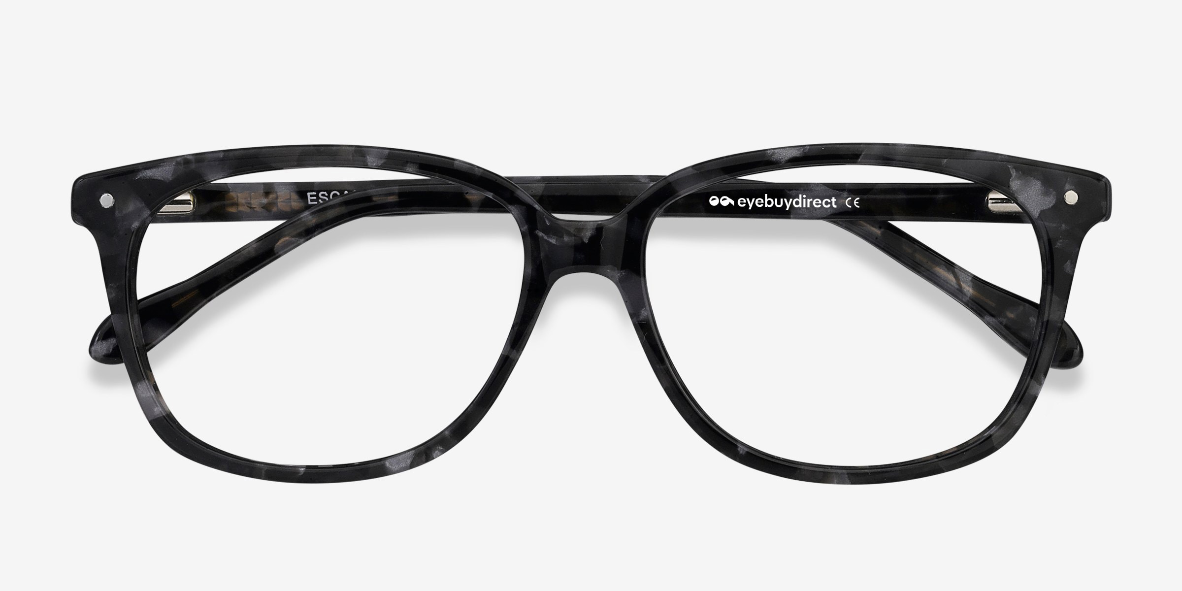 Escape Rectangle Clear Black Full Rim Eyeglasses | Eyebuydirect