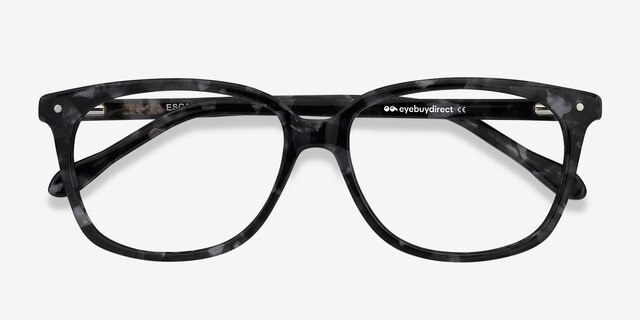 Escape Marbled Gray AcetateEyeglass Frames from EyeBuyDirect, Closed View