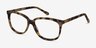Escape Matte Tortoise AcetateEyeglass Frames from EyeBuyDirect, Angle View