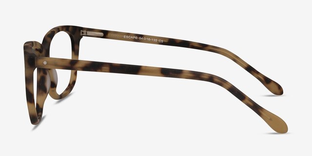 Escape Matte Tortoise AcetateEyeglass Frames from EyeBuyDirect, Side View