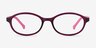 Skipper Purple PlasticEyeglass Frames from EyeBuyDirect, Front View