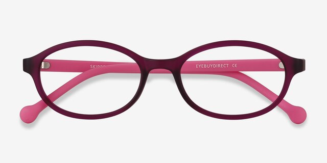 Skipper Purple PlasticEyeglass Frames from EyeBuyDirect, Closed View