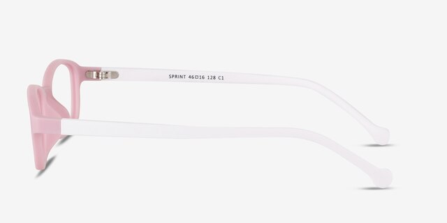Sprint Pink PlasticEyeglass Frames from EyeBuyDirect, Side View
