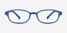 Sprint Blue PlasticEyeglass Frames from EyeBuyDirect, Front View