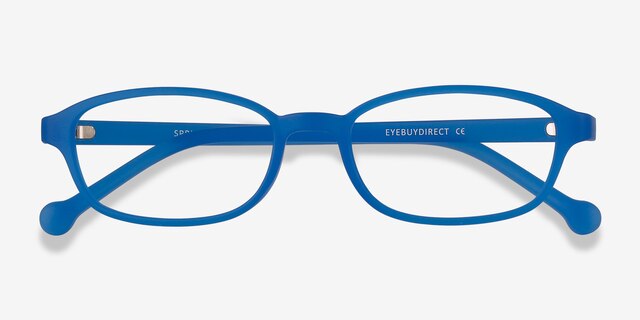 Sprint Blue PlasticEyeglass Frames from EyeBuyDirect, Closed View