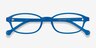 Sprint Blue PlasticEyeglass Frames from EyeBuyDirect, Closed View