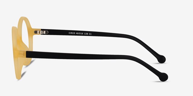 Circo Yellow PlasticEyeglass Frames from EyeBuyDirect, Side View