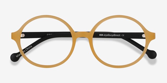 Circo Yellow PlasticEyeglass Frames from EyeBuyDirect, Closed View