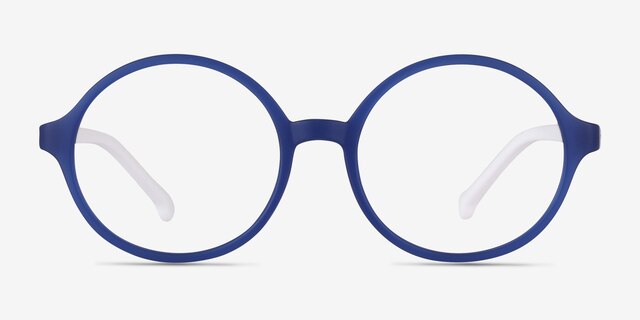 Circo Blue PlasticEyeglass Frames from EyeBuyDirect, Front View